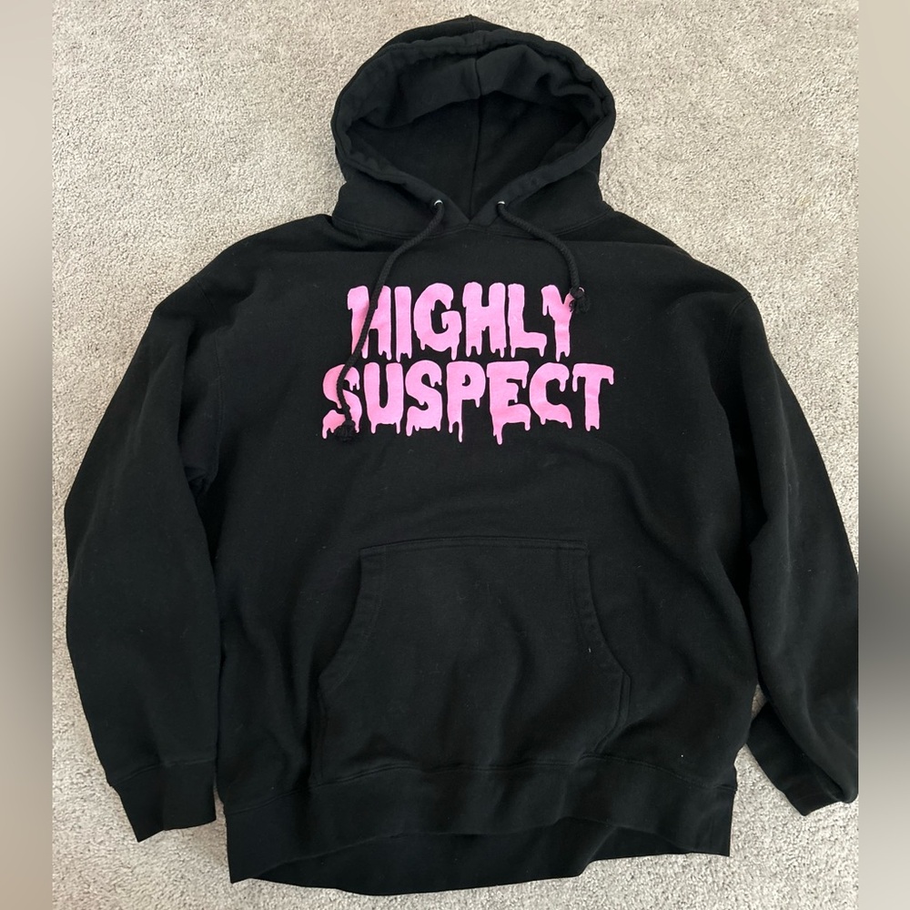 Highly suspect band hoodie